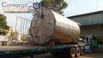 30,000 liter stainless steel storage tank with ladder