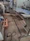 Stainless steel conveyor table with belt for accumulation assembly