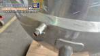 Stainless steel cooking pot, 300 liters.