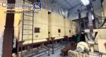 Coffee roasting line with silos roaster grinder and packaging machine