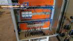 Stainless steel mixer with conveyor belt