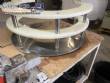 Gravimetric rotary filling machine in stainless steel with cabin