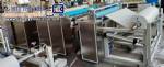 Non-woven rewinding machine for wet and dry wipes in rolls