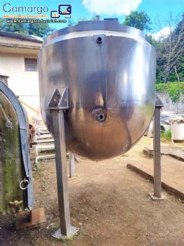Pot cooker in stainless steel jacketed of 3,000 L