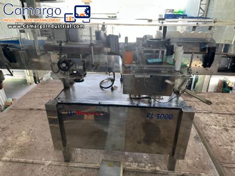 Automatic labeling machine for flat cylindrical bottles and jars Maqmundi