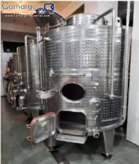 Tank for fermentation of wines and beverages Tersainox