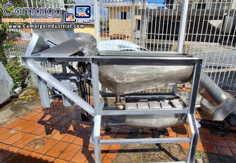 3-stage stainless steel pulper 3,000 kg per hour