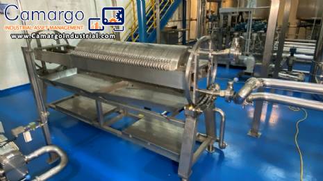Star Systems stainless steel filter press with 45 plates