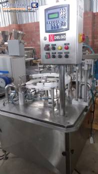 Rotary filling machine for glue in stainless steel Delgo