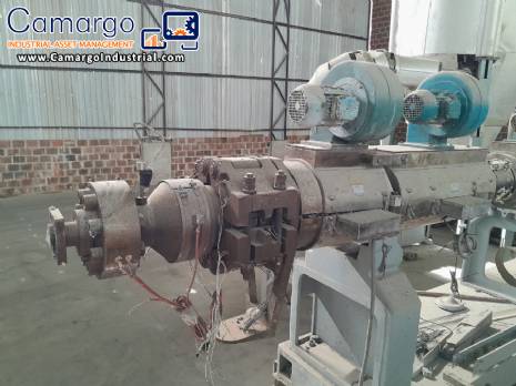 Extruder 150 mm extruder for granulating PP PE  and PET  with a capacity of 1,200 kg/hour REIFENHAUER