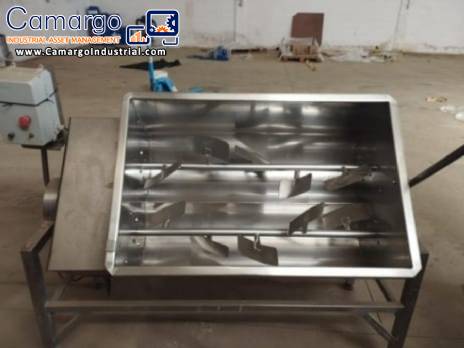Seleto Industrial 200 kg stainless steel paddle mixer