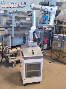 Nederman mobile filter collector exhaust fan with articulated arm and filter housing