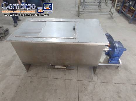 Stainless steel ribbon blender mixer, 500 liters, 10 HP