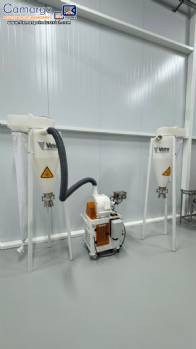 Vieira MCS 190 centrifugal hammer mill with 3 HP motor, 10 kg per hour.