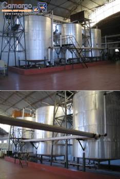 Stainless steel tank for saponification 50,000 liters