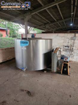 Milk expansion and cooling tank 3000 liters ETSCHEID