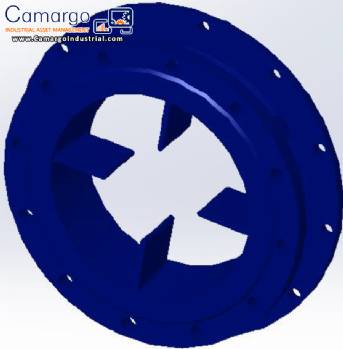 Pressure cap for industrial centrifugal pump