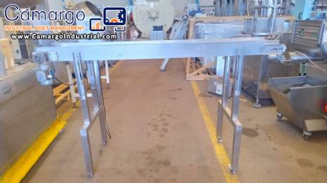 Conveyor mat 260 x 2000 mm total stainless steel