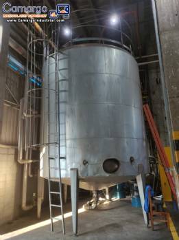 Jacketed hot reactor tank for water circulation 45.000 L