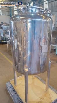 Hermetic reservoir tank in 316 stainless steel 600 liters