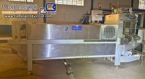 Complete Tetra Pak TBA 8 packaging line with cardboard packer and shrink