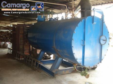 Firetube boiler for wood