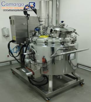 200 L stainless steel 316 L pressure reactor with integrated lid lifter, RDS stainless steel