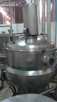 Incal stainless steel jacketed emulsifying processor 500 liters