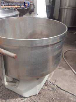 Tacho inox with 300 liter cart