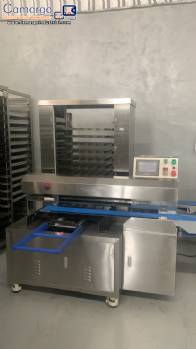 Biscuit organizer aligner on trays 200 units per minute