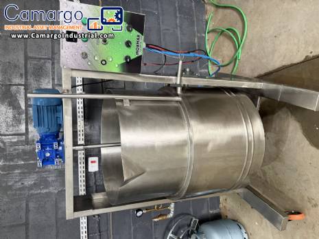 Stainless steel jacketed electric and gas-fired pan for jams and preserves, 250 liters, Inoxmar.