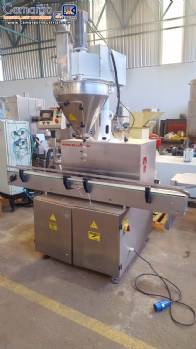 ARV volumetric screw packaging machine with conveyor belt for powders