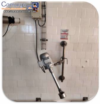 Artinox stainless steel agitator, disperser, mixer, and homogenizer for liquids, 0.75 HP.