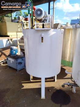 Sollich 650 litre carbon steel mixing tank