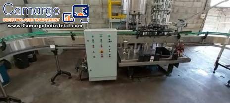 Corrocel rotary 8 nozzle filling line