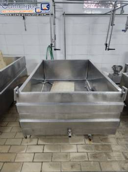 Stainless steel jacketed tank for cheese production 1500 liters