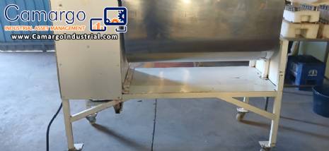 Stainless steel horizontal paddle mixer