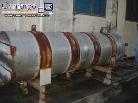 Steam tank for high pressure in stainless steel 400 liters