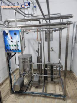 Stainless steel plate pasterizer for dairy milk Xavier Equipamentos