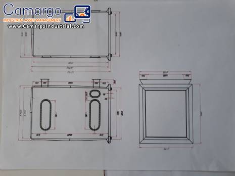 Vacuum chamber for freeze-drying and dehydrating food and other products