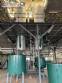 Glycerin distillery with tank, evaporator concentrator and filter thinks