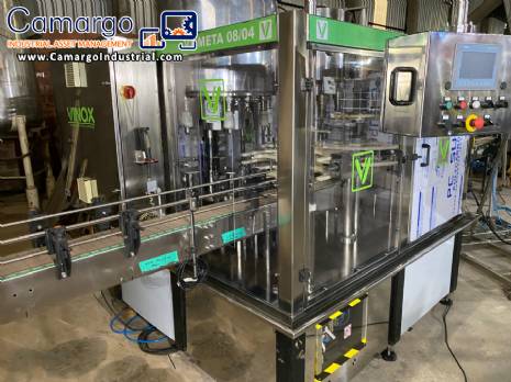 Vinox Zegla rotary filling machine for 1 to 5-liter jerrycans and jugs (retrofitted)