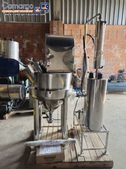 90 kg stainless steel jacketed food homogenizer processor