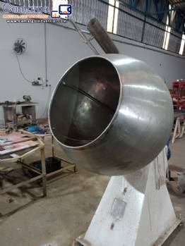 Biasinox stainless steel coating machine with blower Biasinox stainless steel coating machine with blower